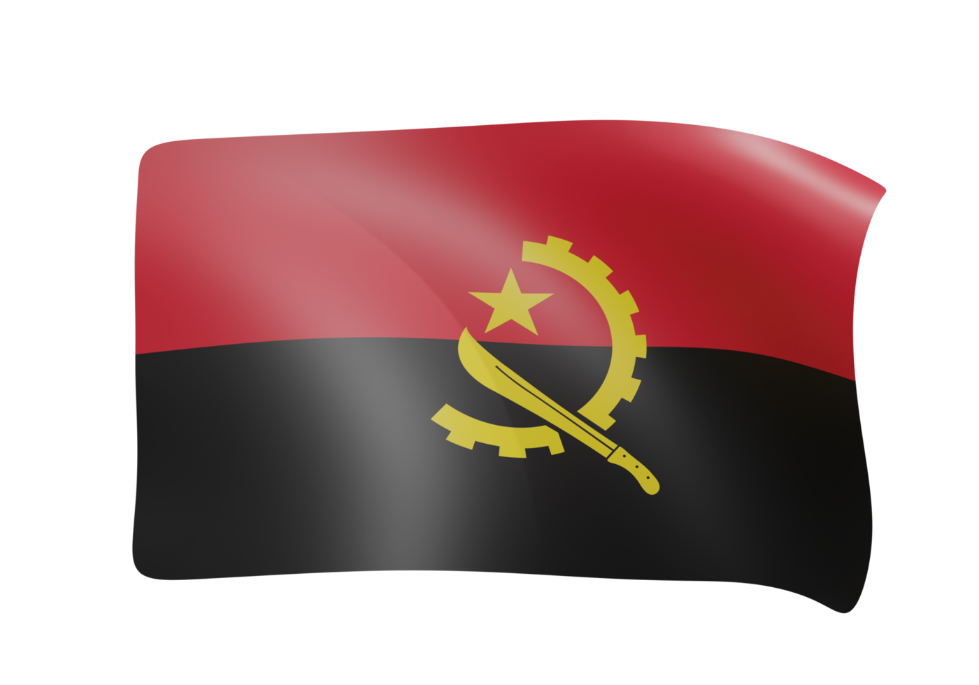 waving flag 3d png