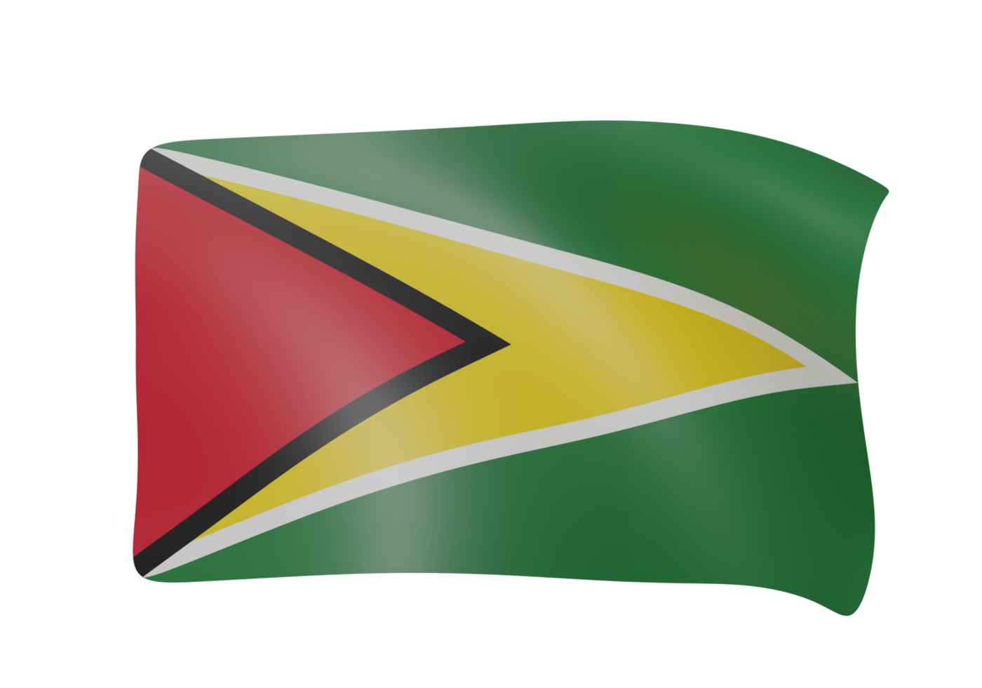 golvend vlag 3d geven png