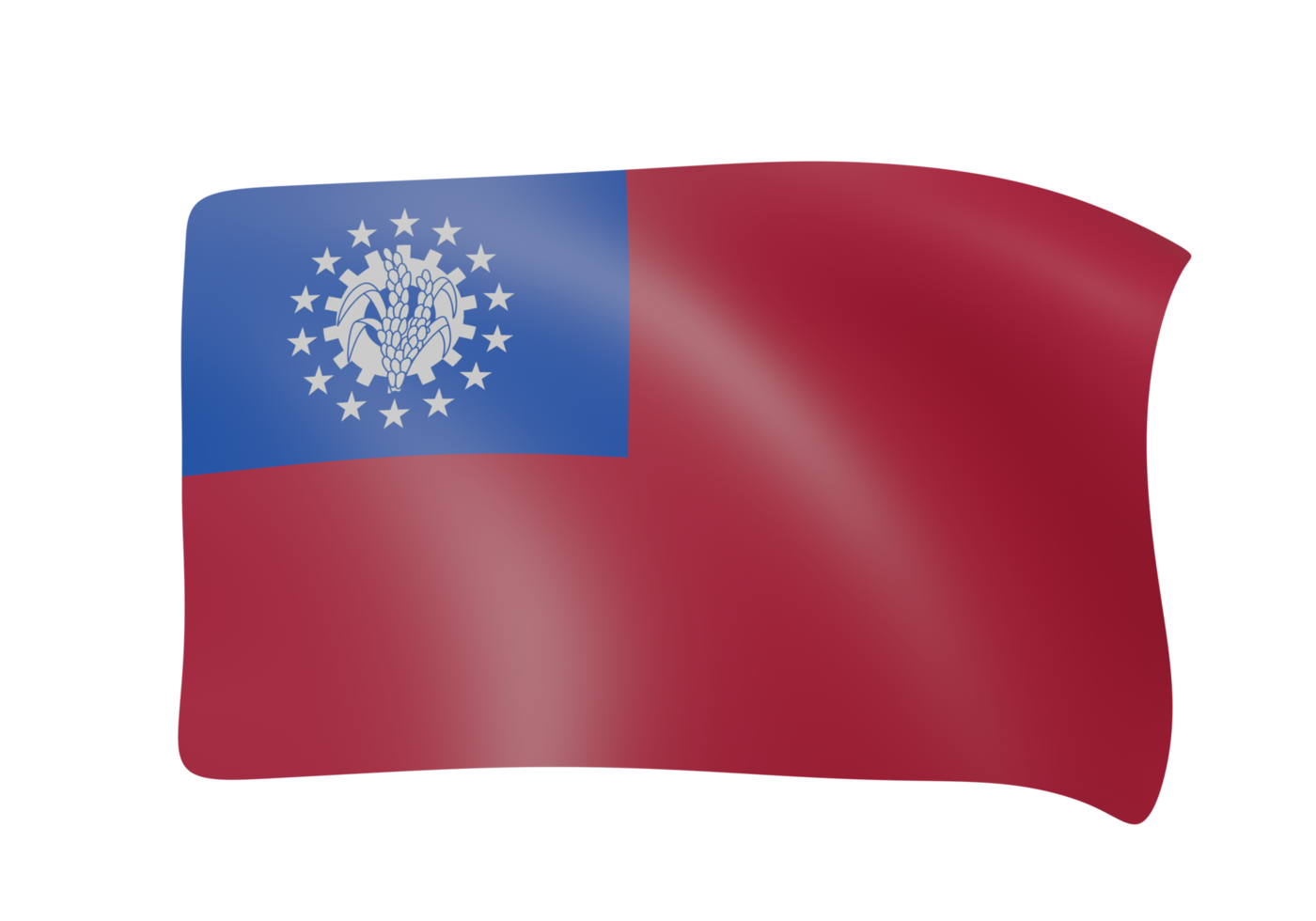 winken Flagge 3d machen png