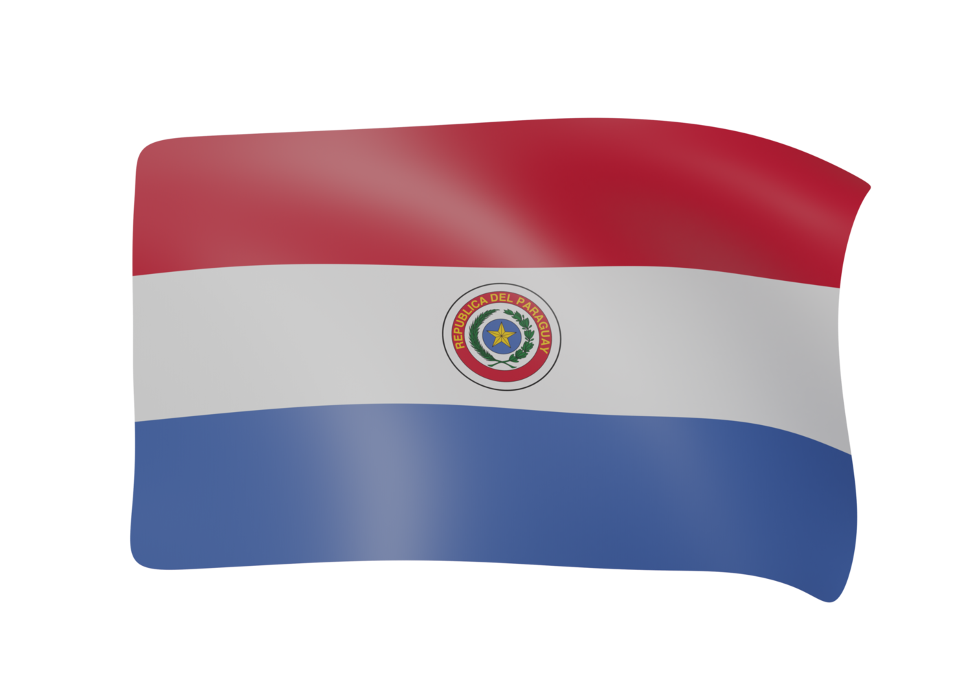 golvend vlag 3d geven png