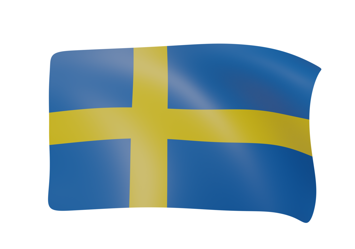 golvend vlag 3d geven png