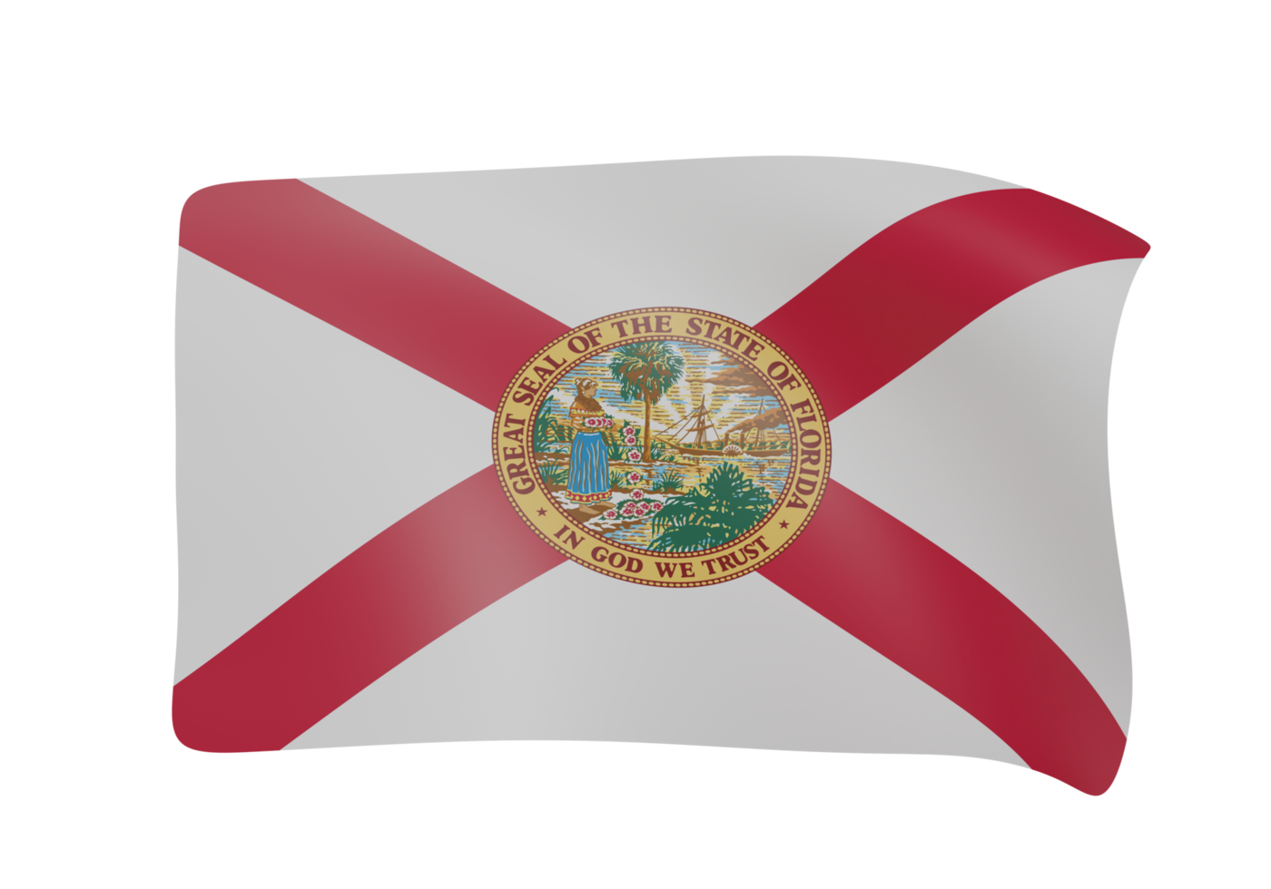 waving flag 3d png