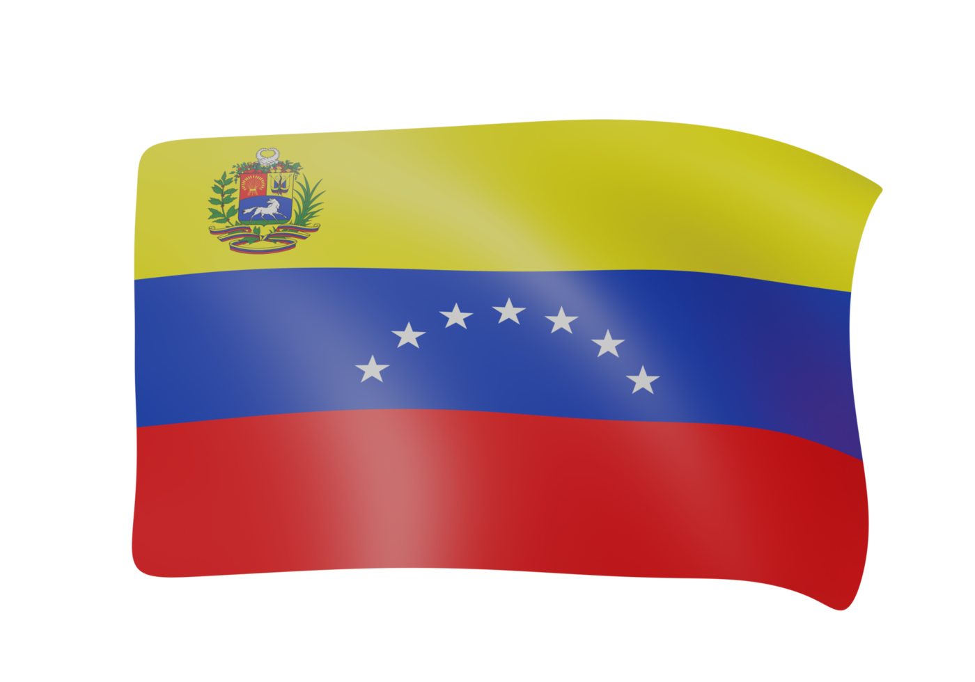 ondulación bandera 3d png