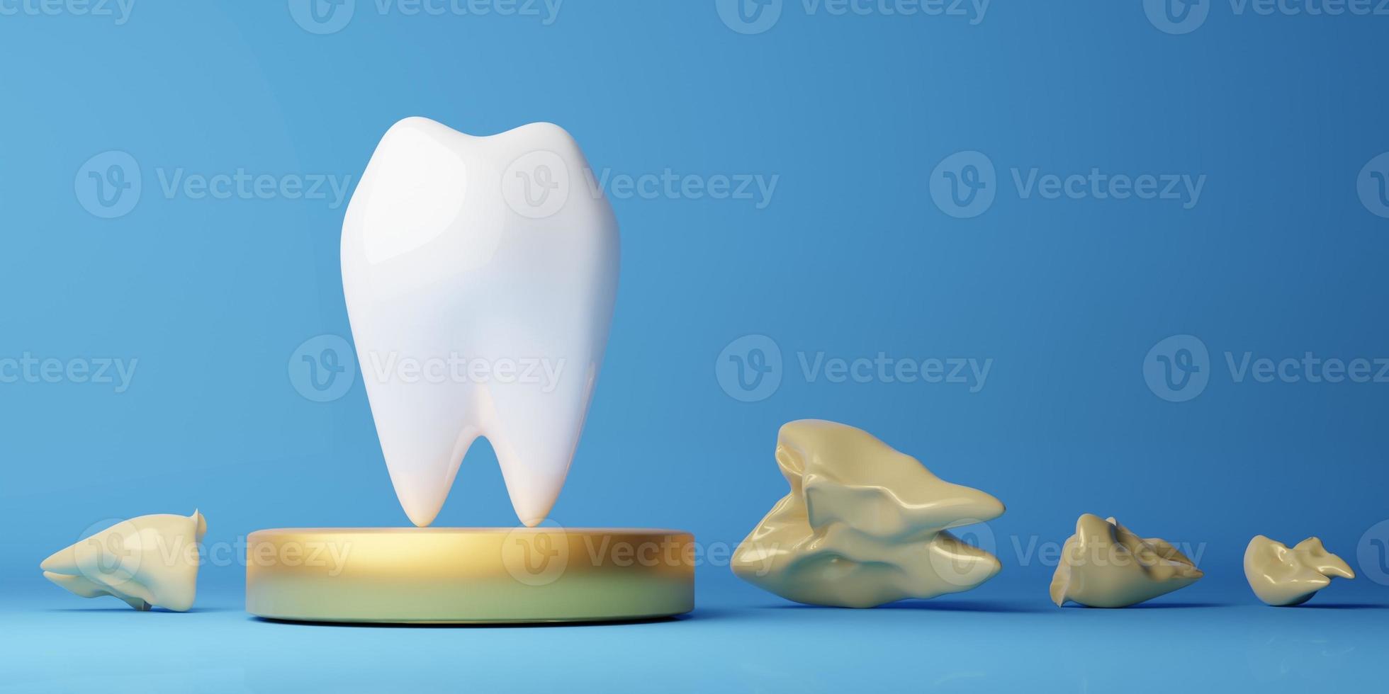 blanqueo diente tratamiento limpieza dientes médico dentista cuidado de la salud cepillo de dientes tratamiento raíz blanqueo 3d prestar. foto