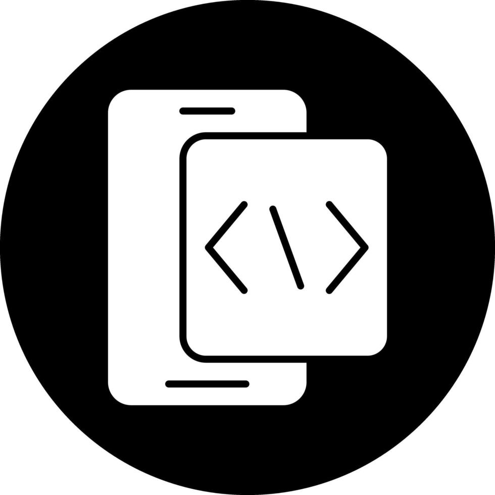 diseño de icono de vector de desarrollo de aplicaciones