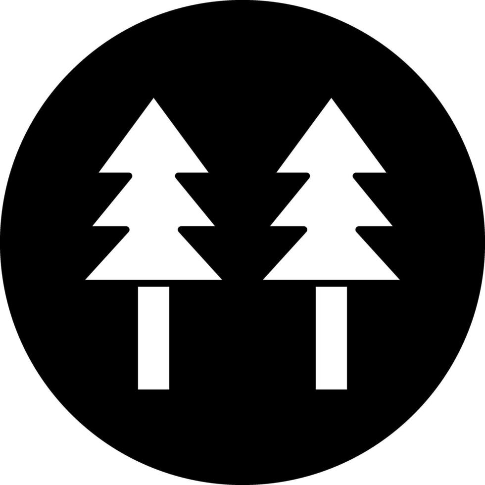 Pine Tree Vector Icon Design