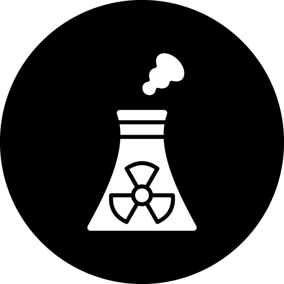 diseño de icono de vector de energía nuclear