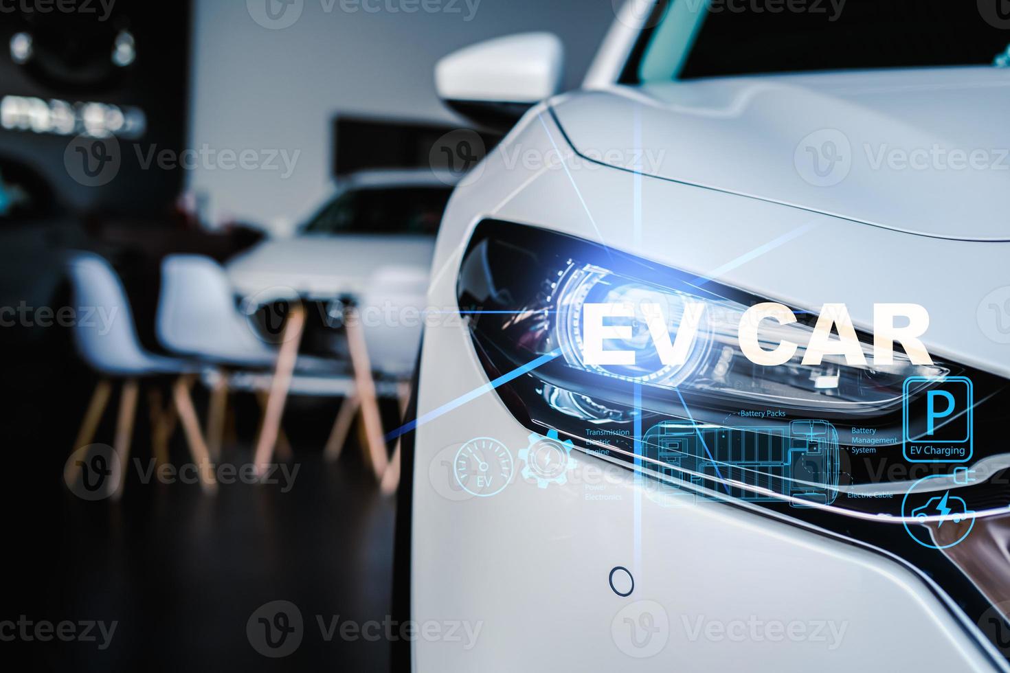 ev coche 2023 tecnología antecedentes tecnología ev cargando estación para eléctrico coche para transporte automotor automóvil industrial y coche eco poder producido 2023 tecnología cargador estación tecnología co2 foto