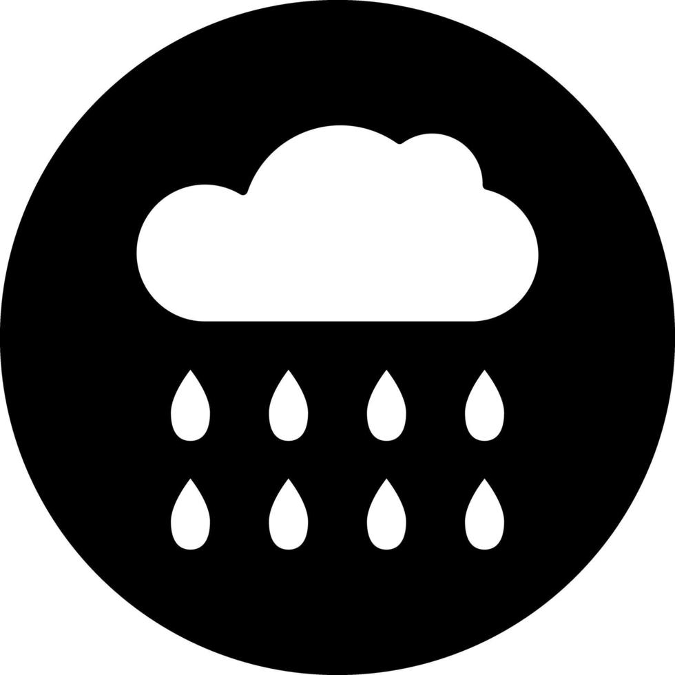 Raining Vector Icon Design