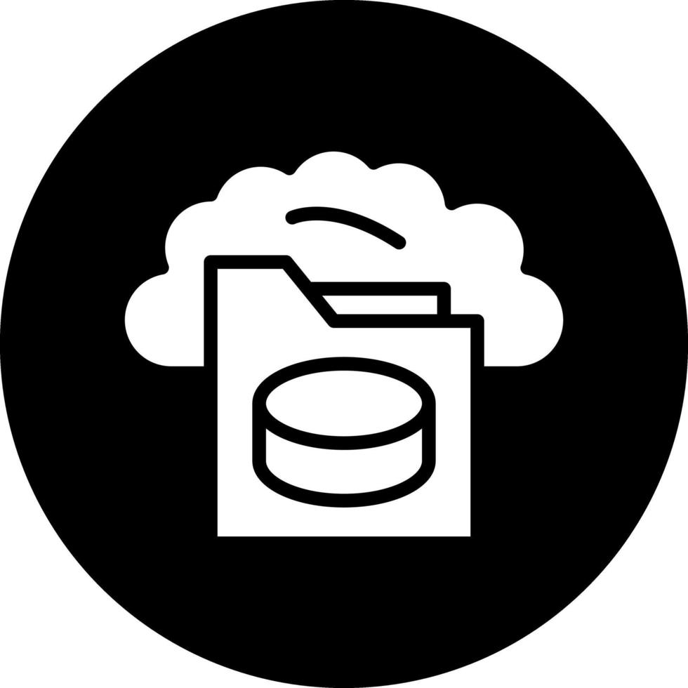 Cloud Storage Vector Icon Design