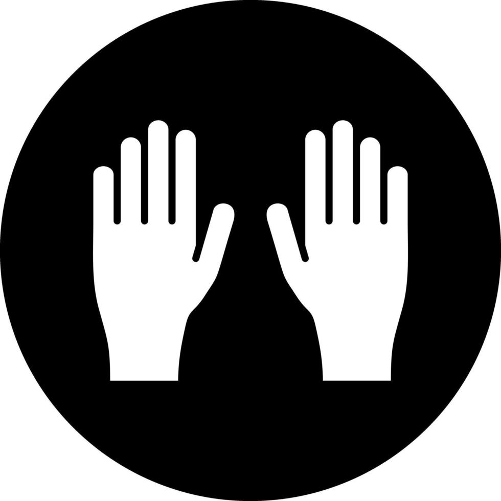 guantes, vector, icono, diseño vector