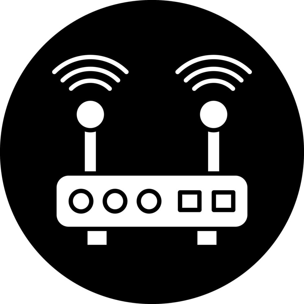 Wifi enrutador vector icono diseño