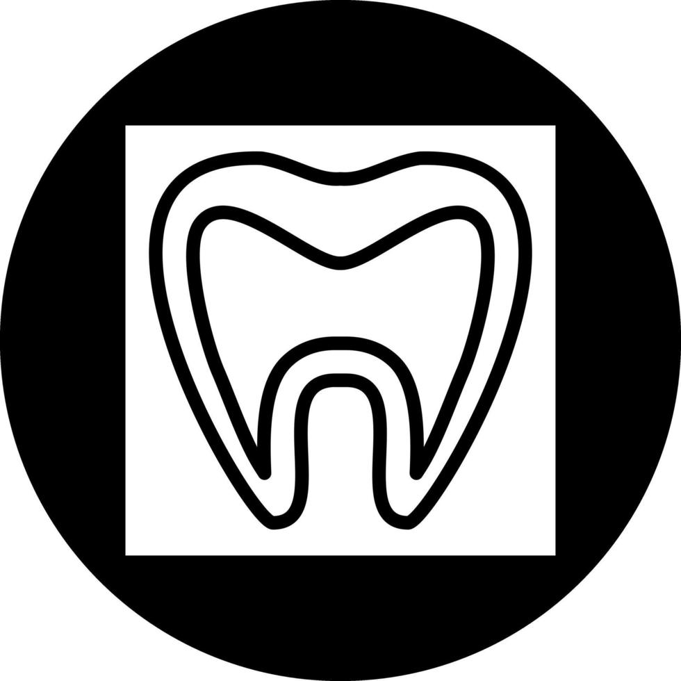 Tooth Xray Vector Icon Design