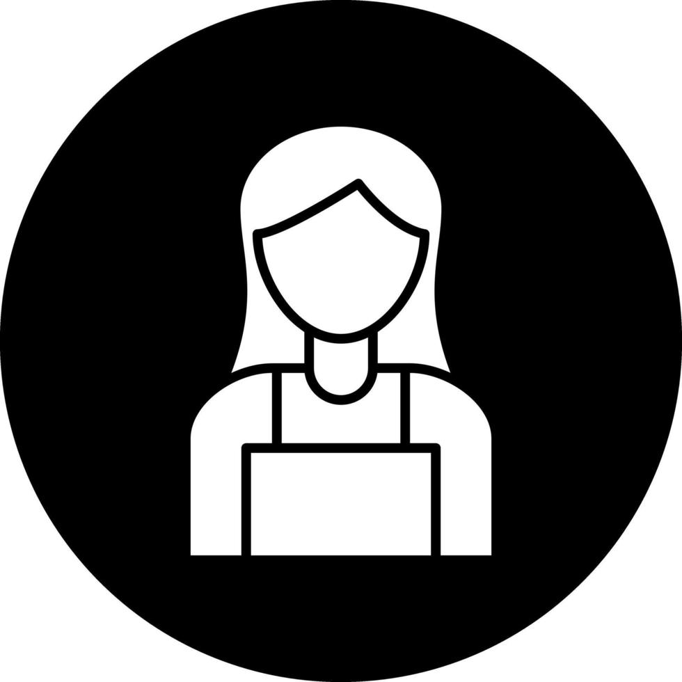 Lady Seller Vector Icon Design