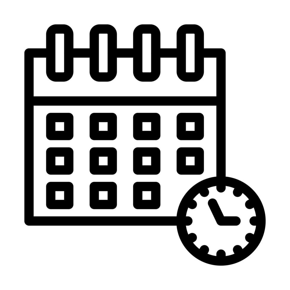 Deadline Icon Design vector