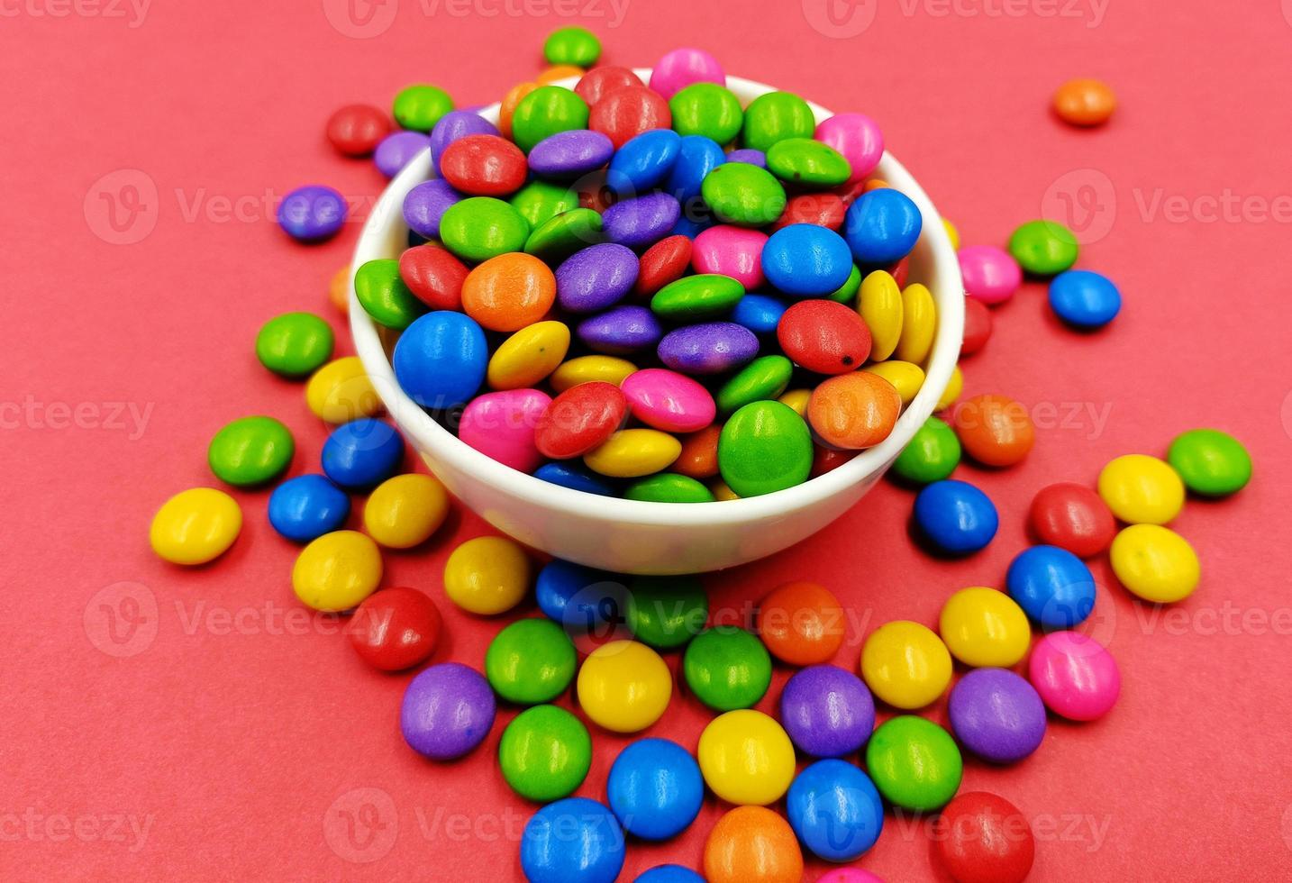 Sugar Coated Chocolate Gems Candy photo