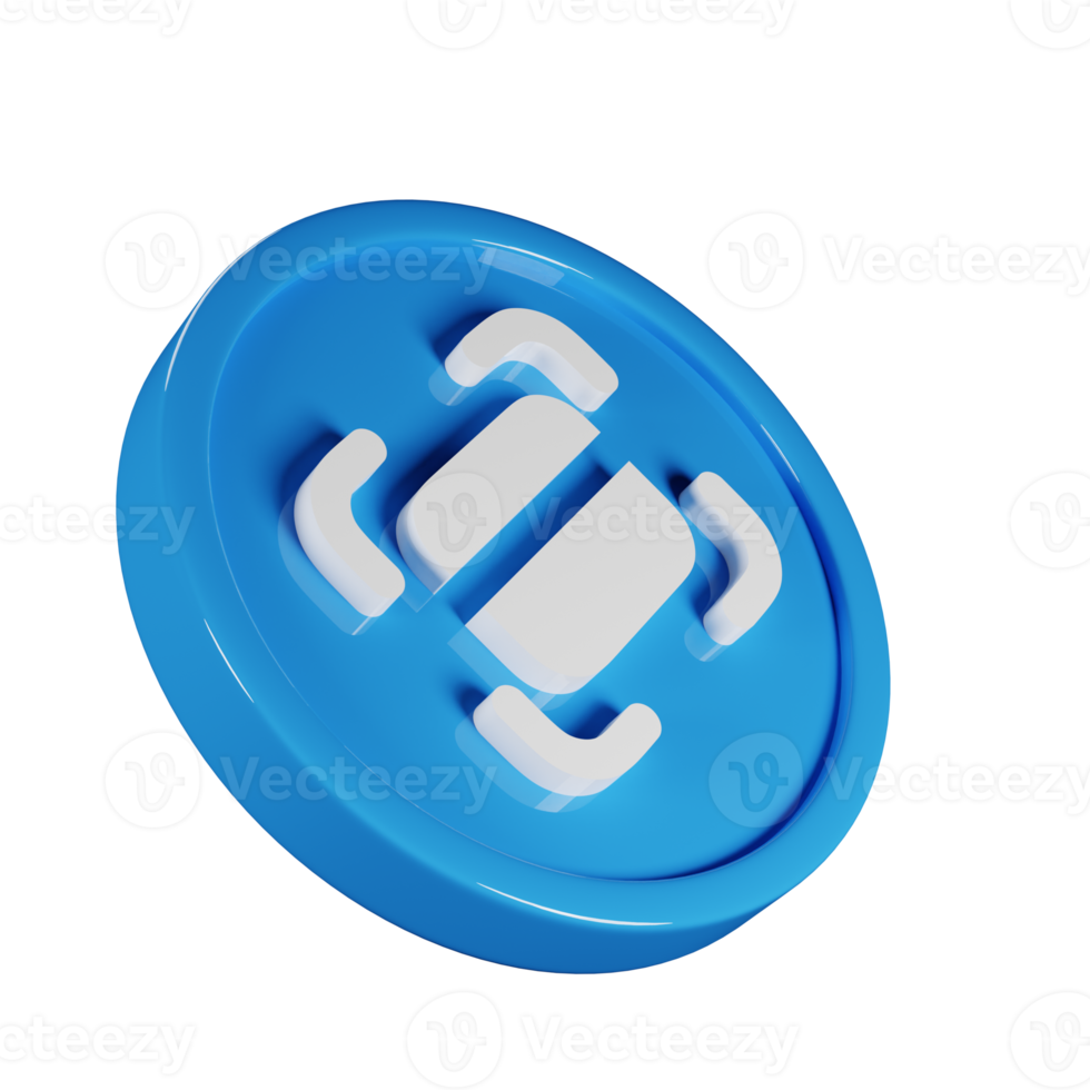 Credit Card Scan Business Icon 3D Render Illustration png