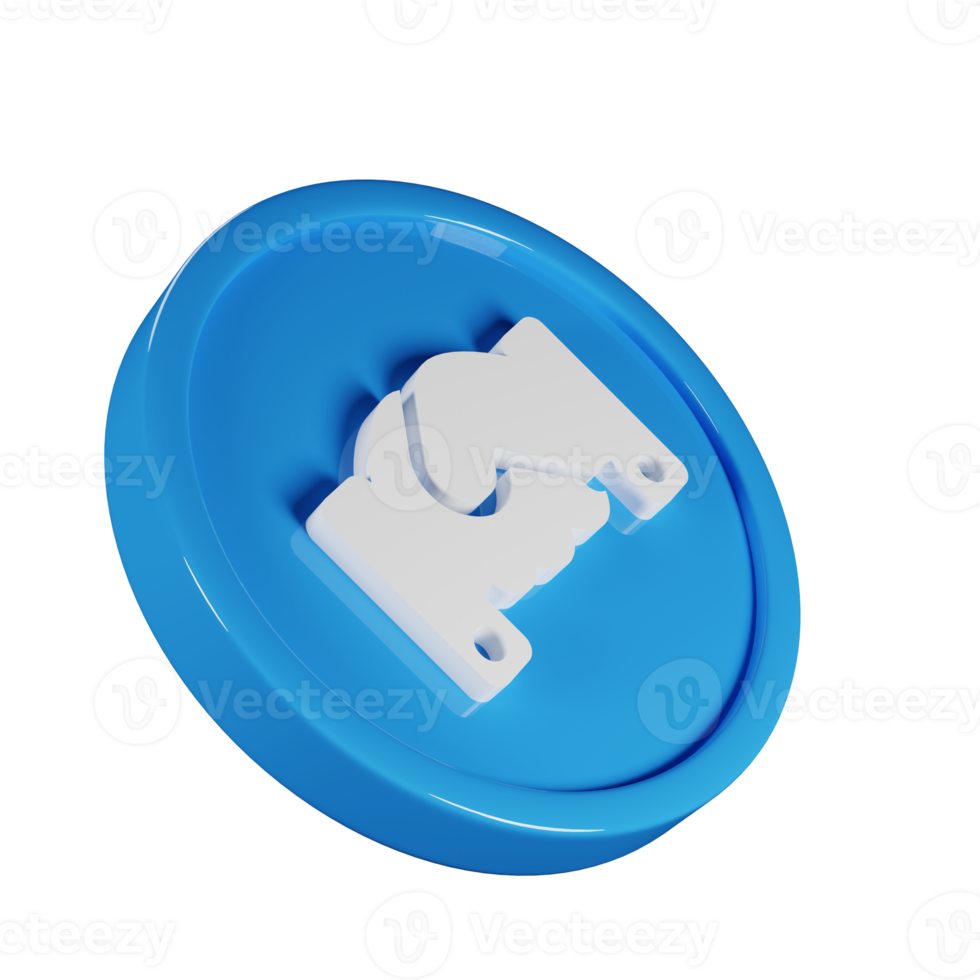 Handshake Business Icon 3D Render Illustration png