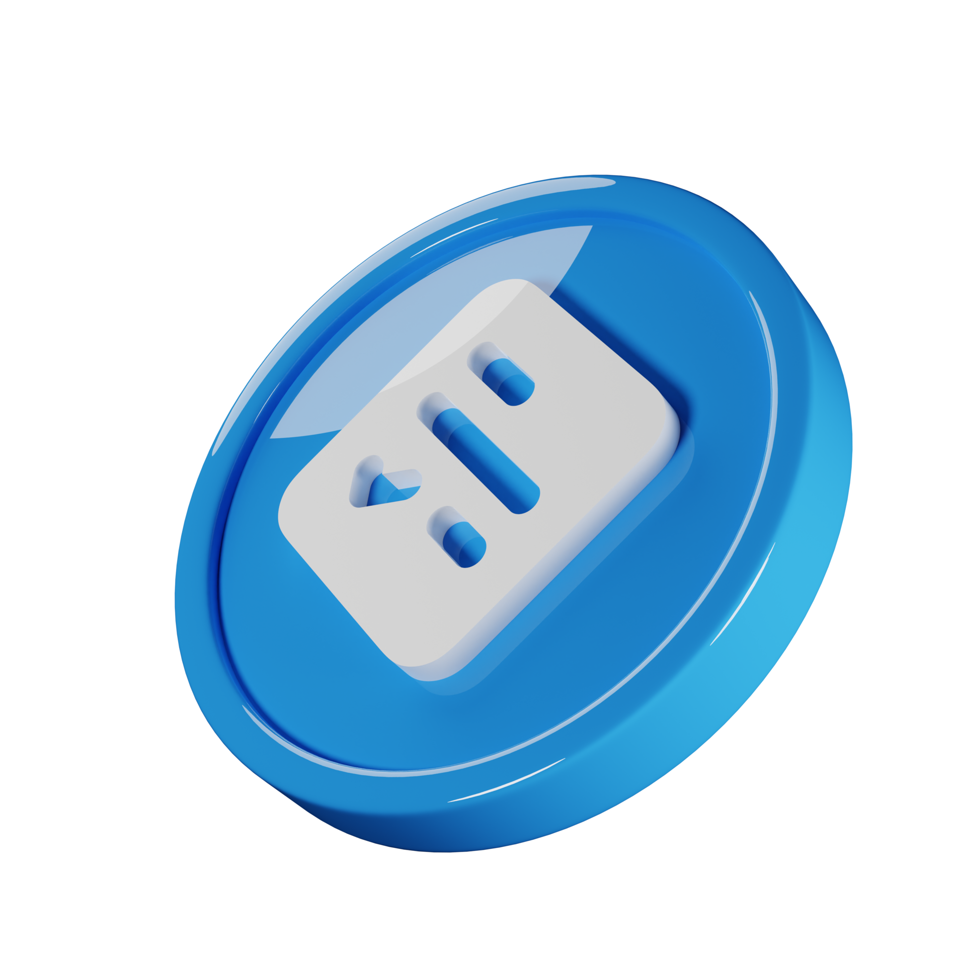 memorándum cheque negocio icono 3d hacer ilustración 22993930 PNG