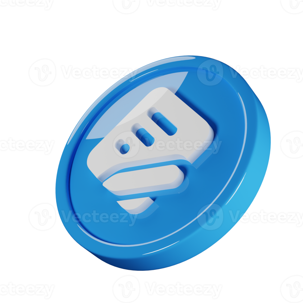 Memo Pencil Business Icon 3D Render Illustration png