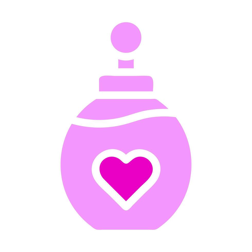 perfume icon solid duocolor pink colour mother day symbol illustration. vector