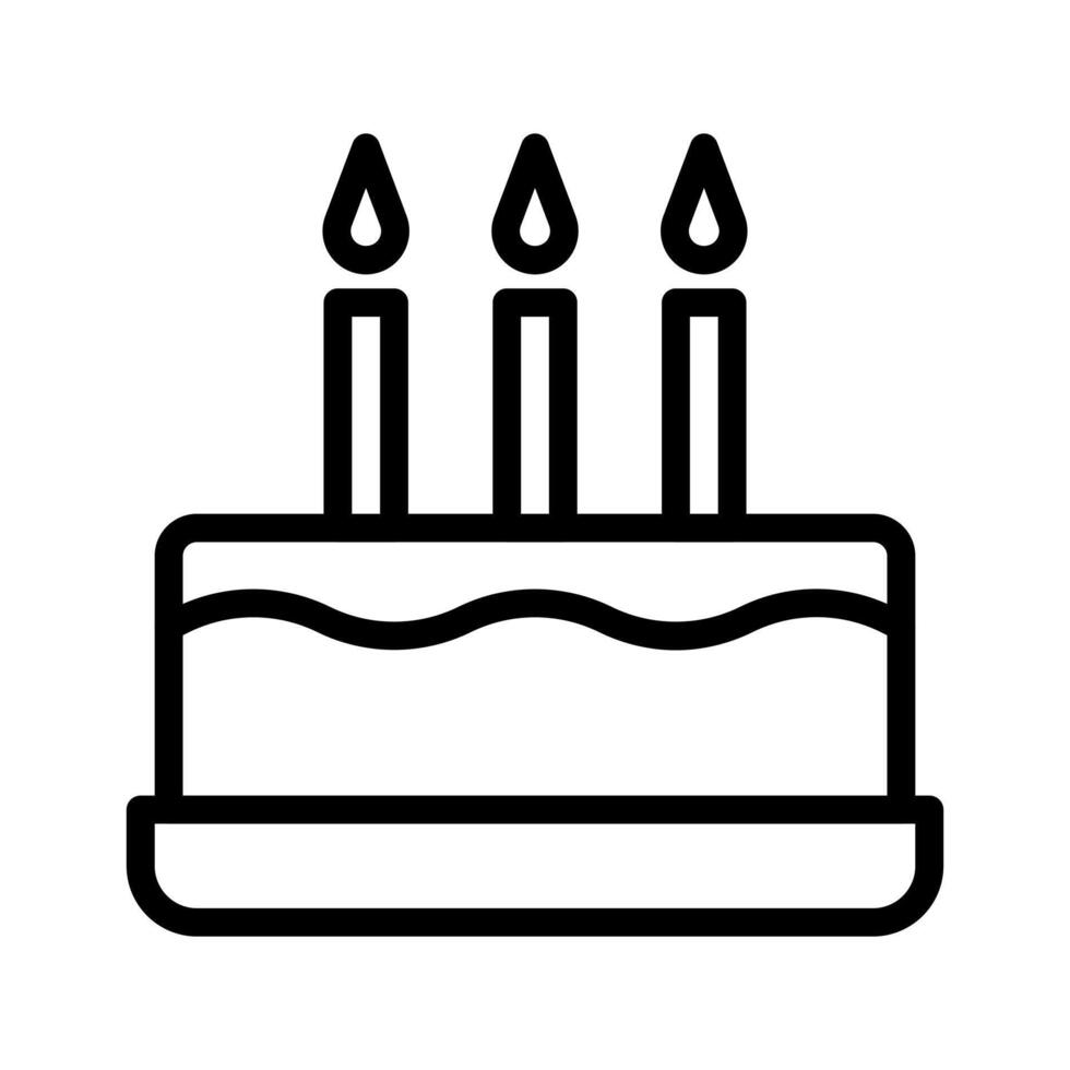 cake icon outline black colour mother day symbol illustration. 22994330