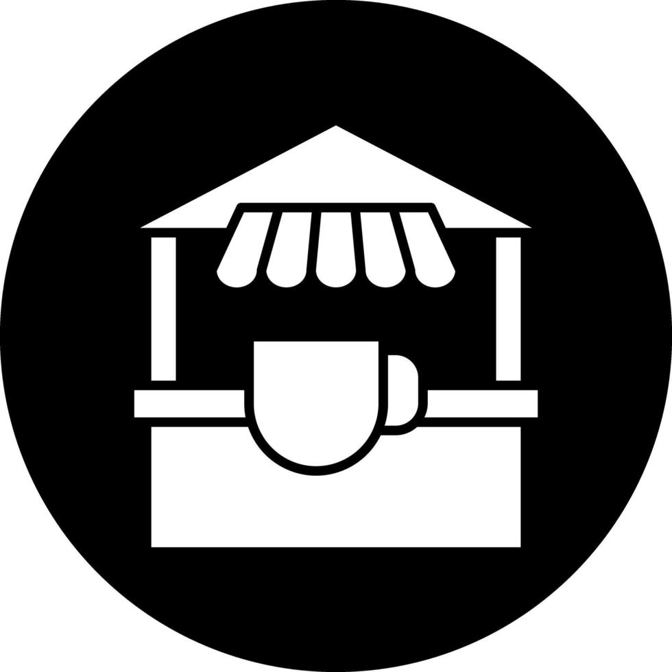 Tea Stall Vector Icon Design