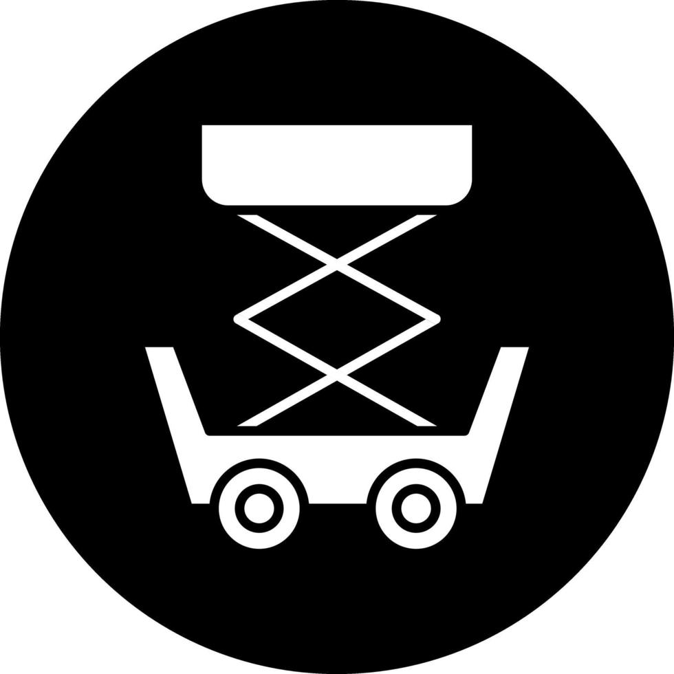 Scissor Lift Vector Icon Design