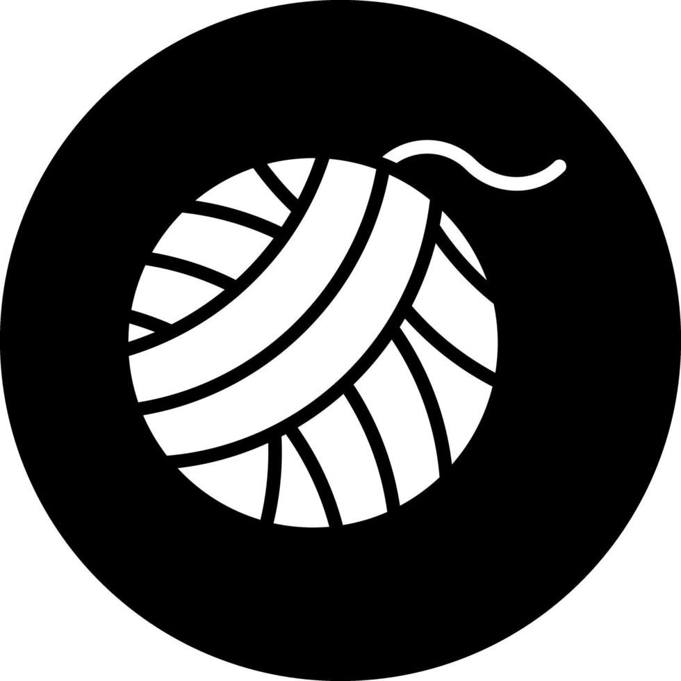 Yarn Ball Vector Icon Design