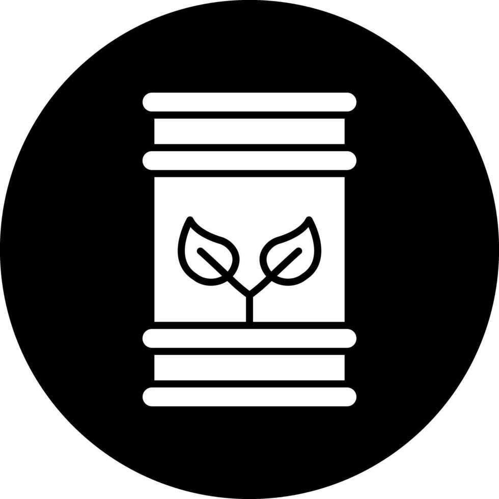 Eco Barrel Vector Icon Design