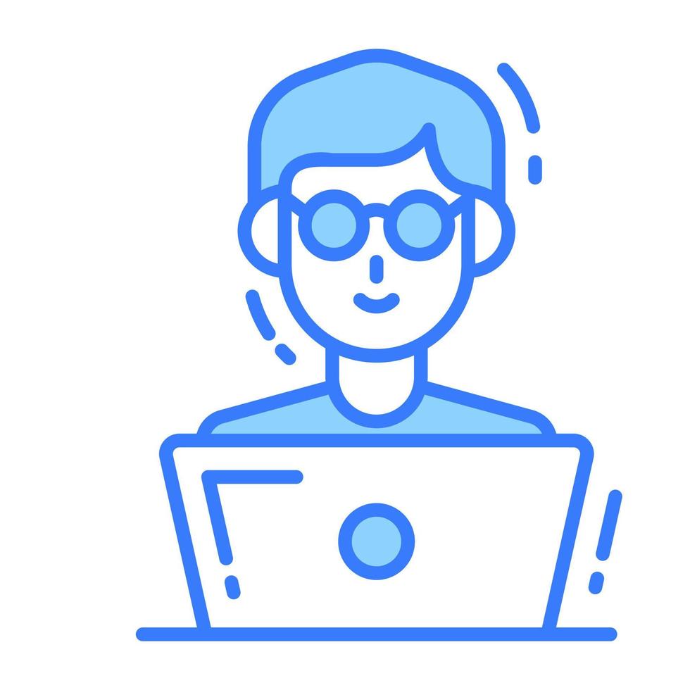 Premium vector design of programmer, professional worker avatar