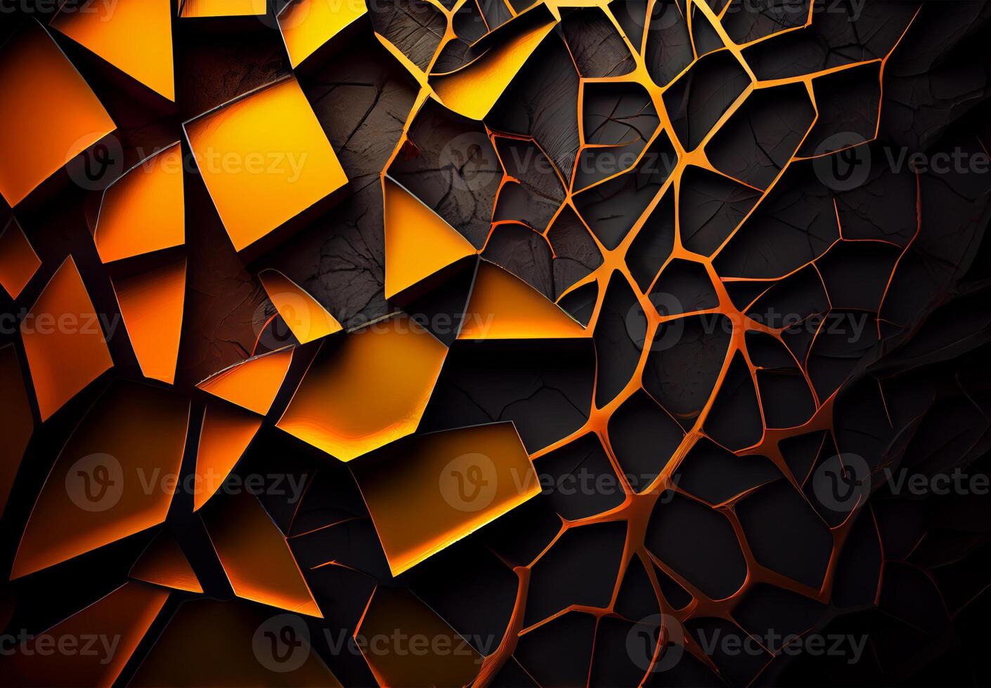 Abstract geometric dark frame grunge texture with halftone pattern on black background - image photo