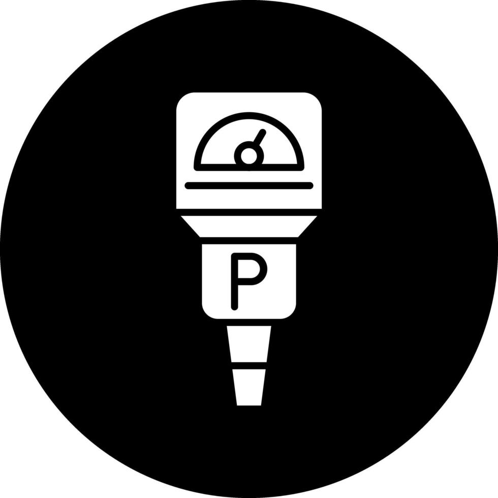 diseño de icono de vector de parquímetro