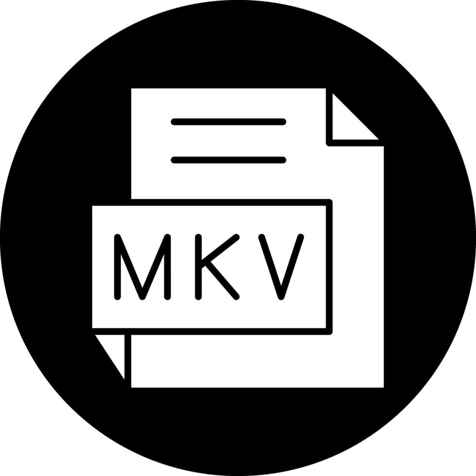 mkv vector icono diseño