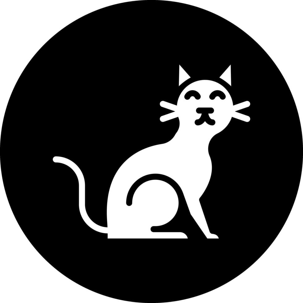 diseño de icono de vector de gato