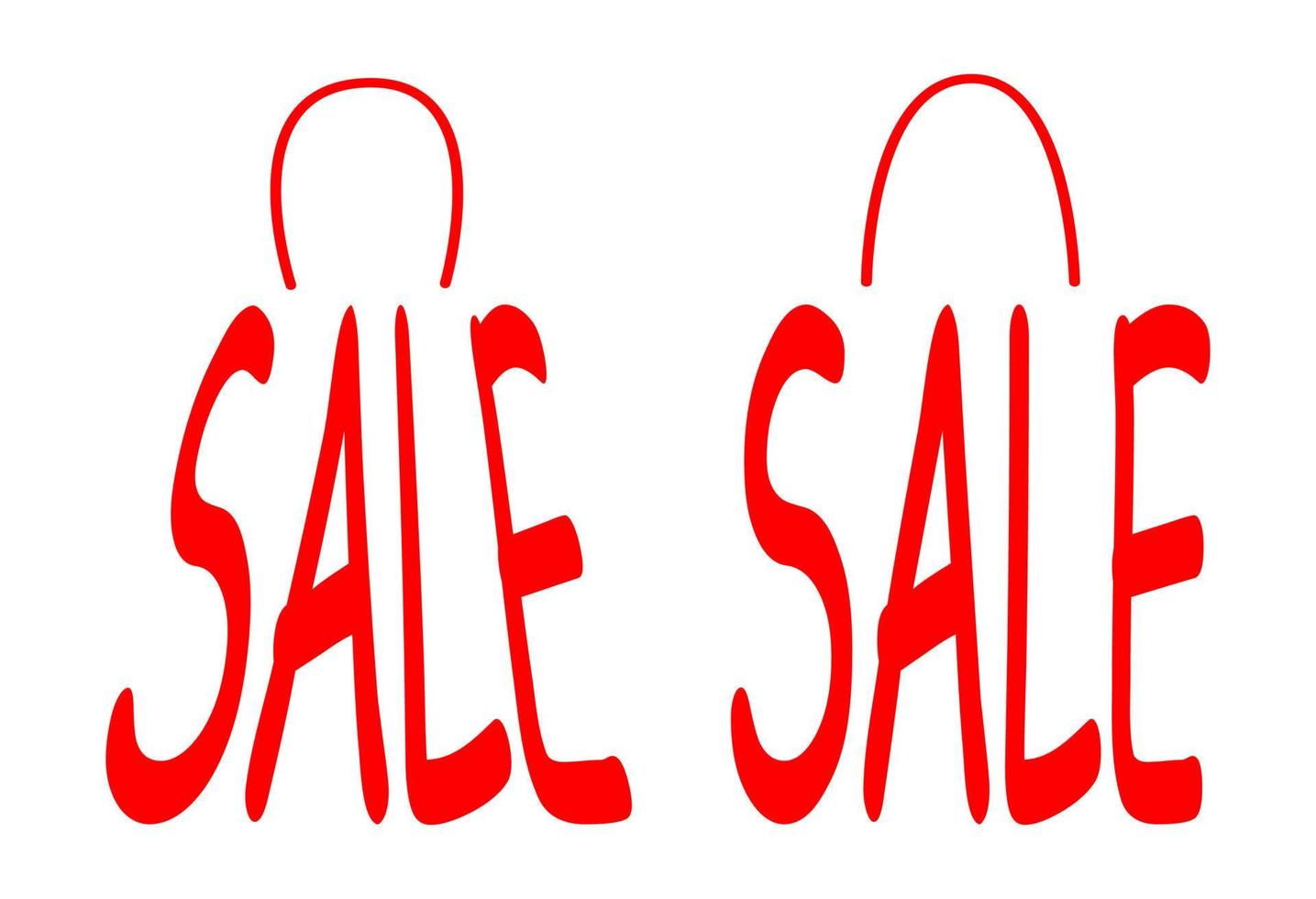 Shopping sale, special offer banner design template, discount app vector illustration in a shopping bag form.