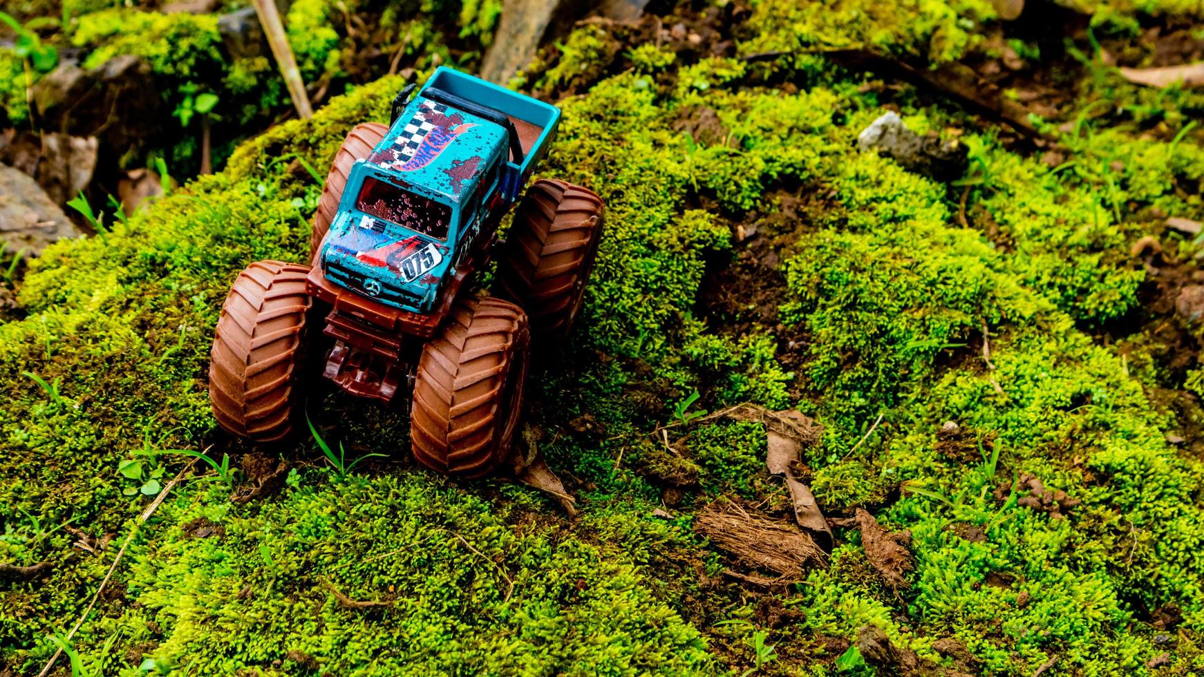 Minahasa, Indonesia saturday, 10 December 2022, Amazing Monster Off-road Car Toy photo