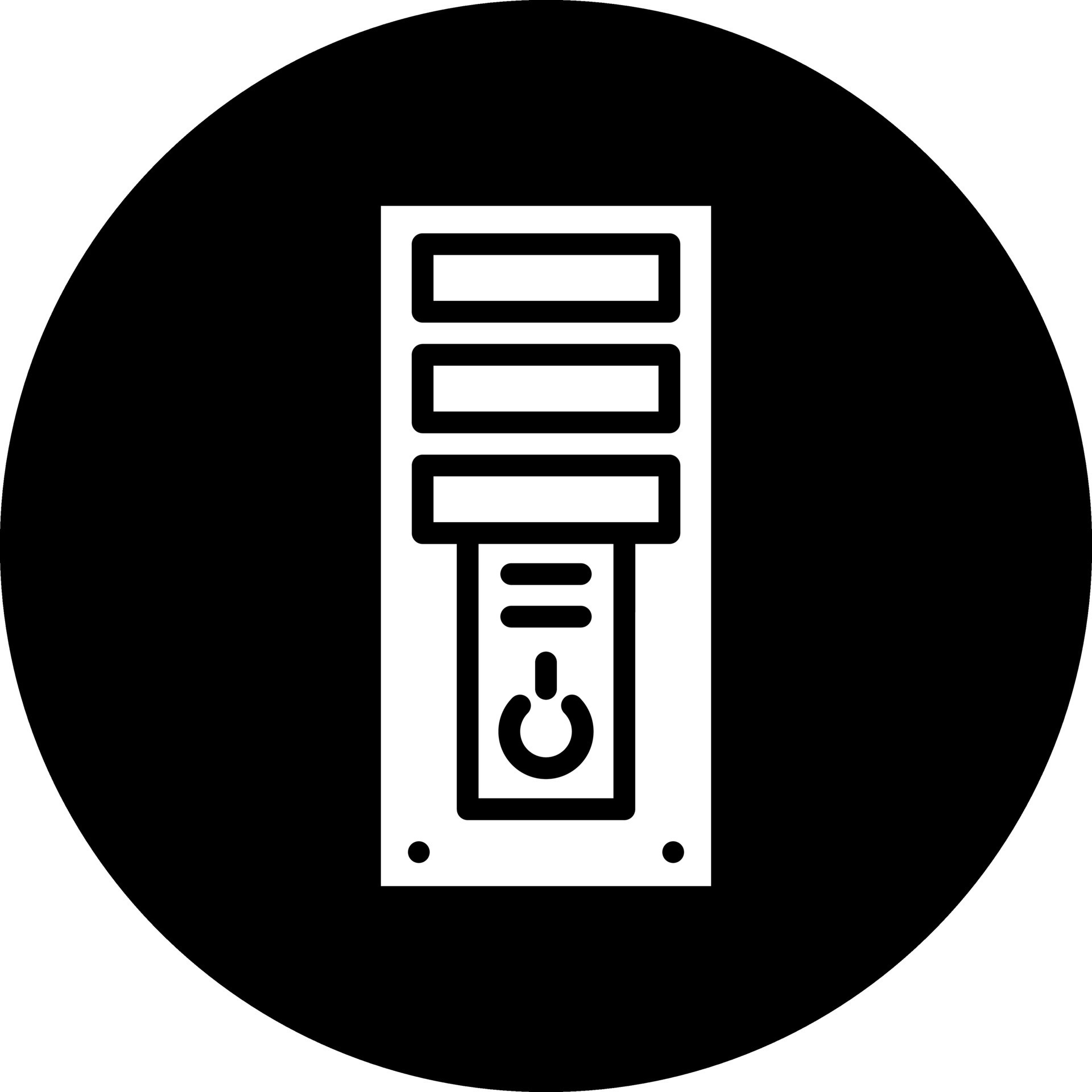 Computer Tower Vector Icon Design 22995376 Vector Art at Vecteezy