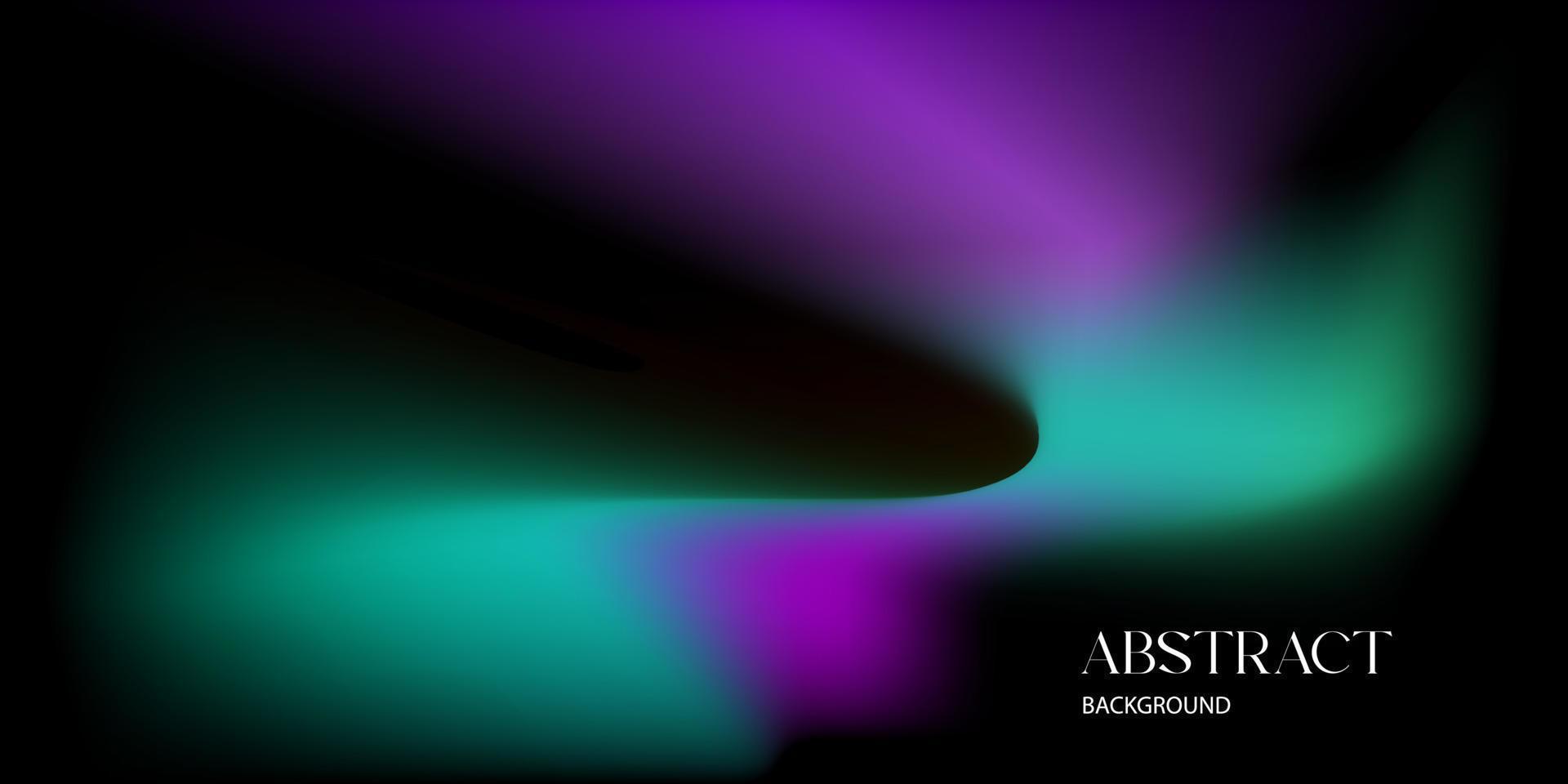 Abstract background template dark design neon violet and blue gradient color on black vector