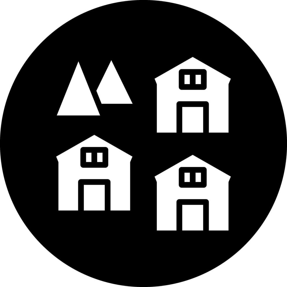 pueblo vector icono diseño