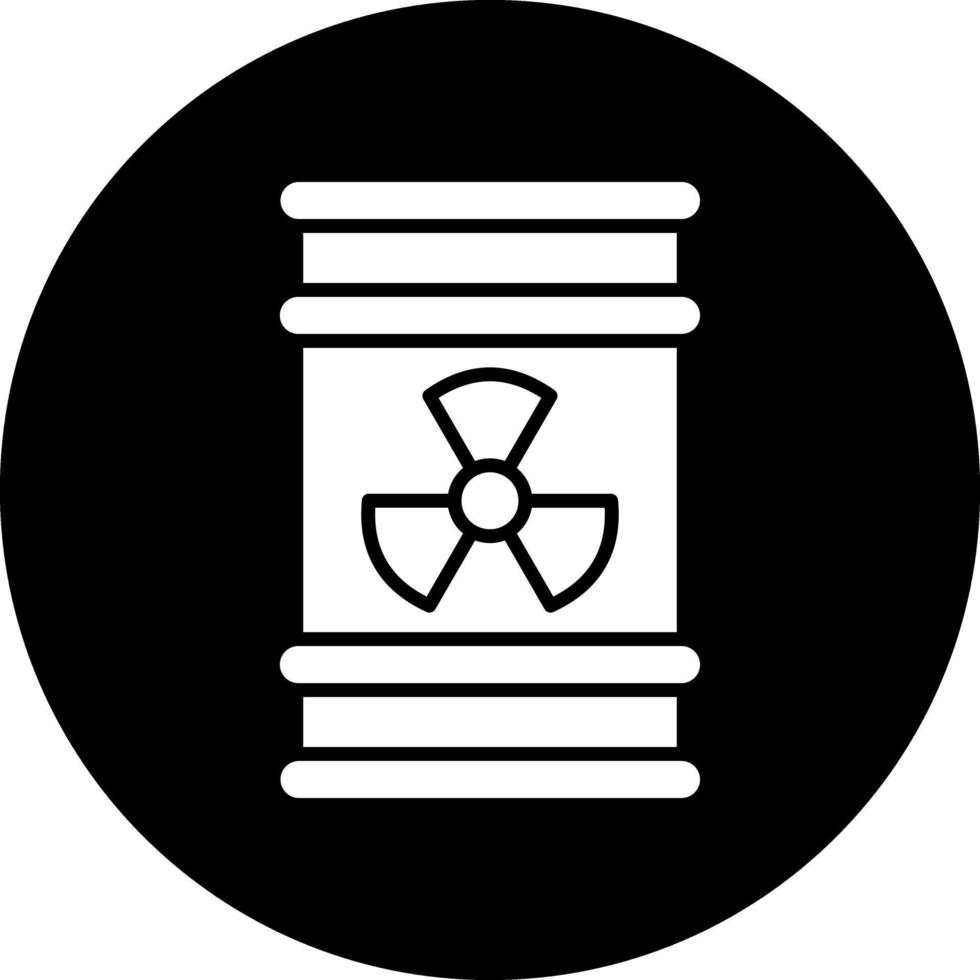 Radioactive Barrel Vector Icon Design