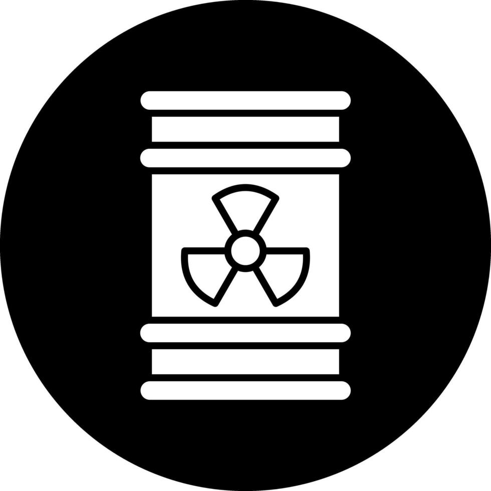 Radioactive Barrel Vector Icon Design