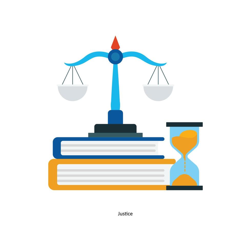 Justice Vector Flat Icons. Simple stock illustration stock