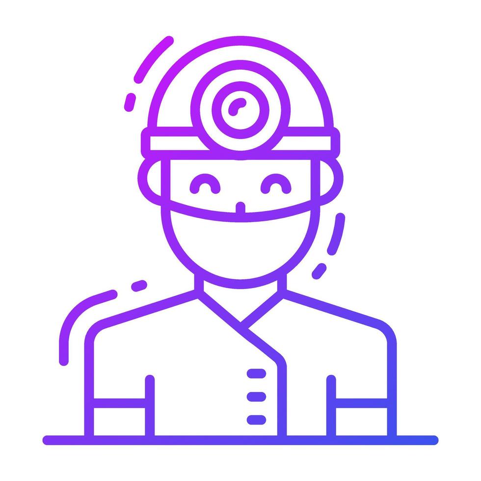 Person wearing mask denoting concept of surgeon vector in trendy style