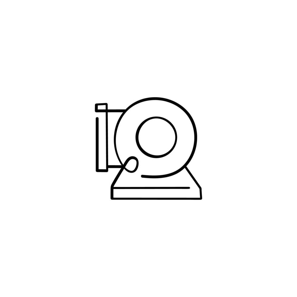 Industrial Ventilation Pipeline Line Style Icon Design vector