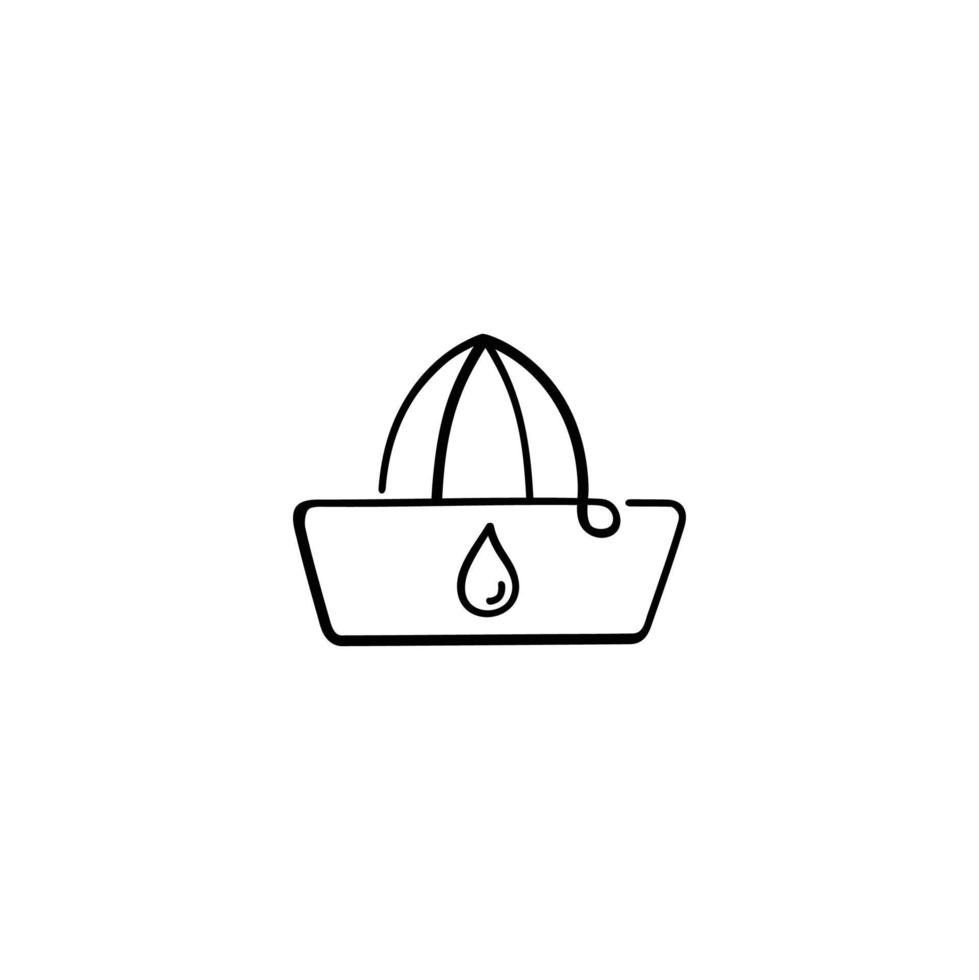 Lemon Squeezer Line Style Icon Design vector