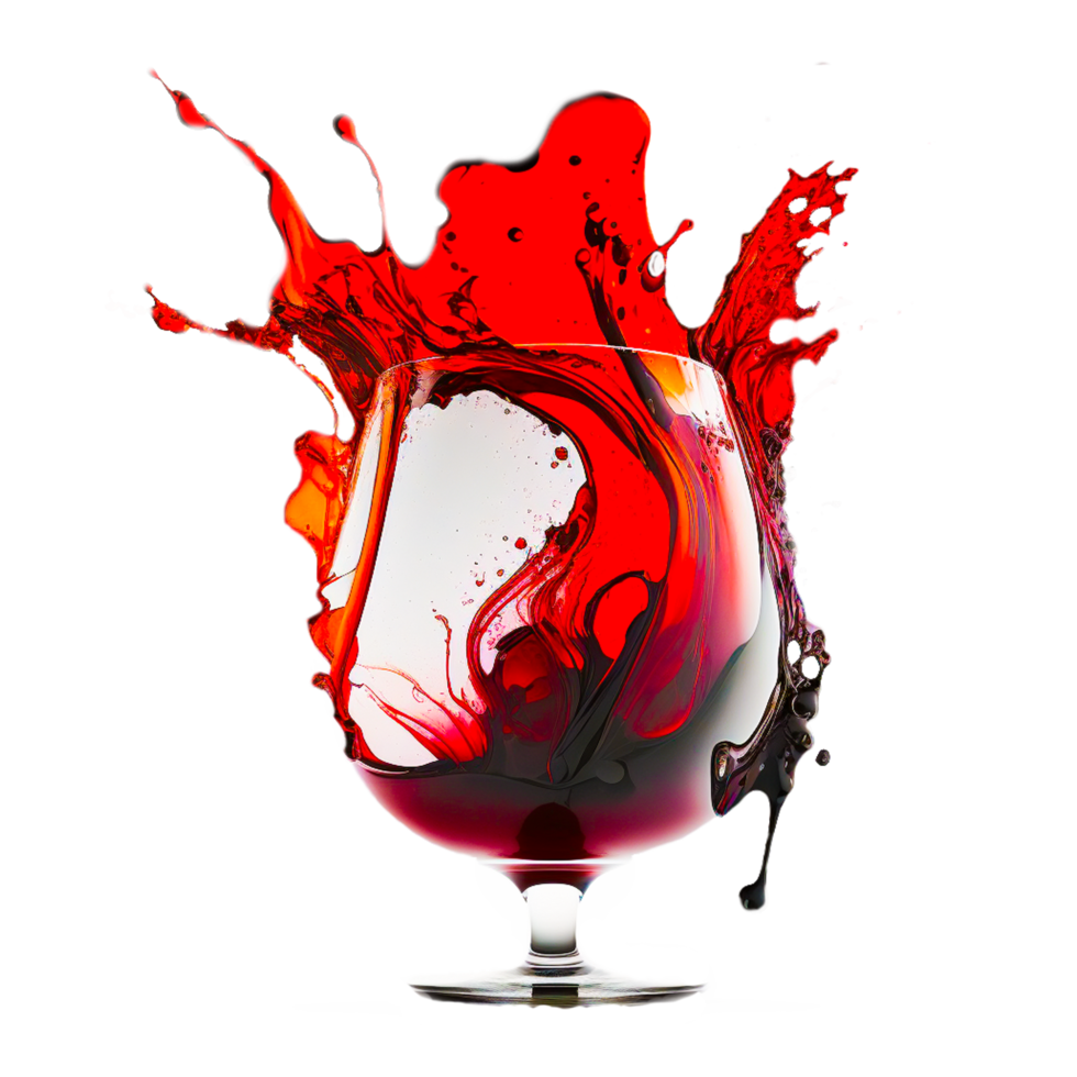 splash of red wine PNG  transparent