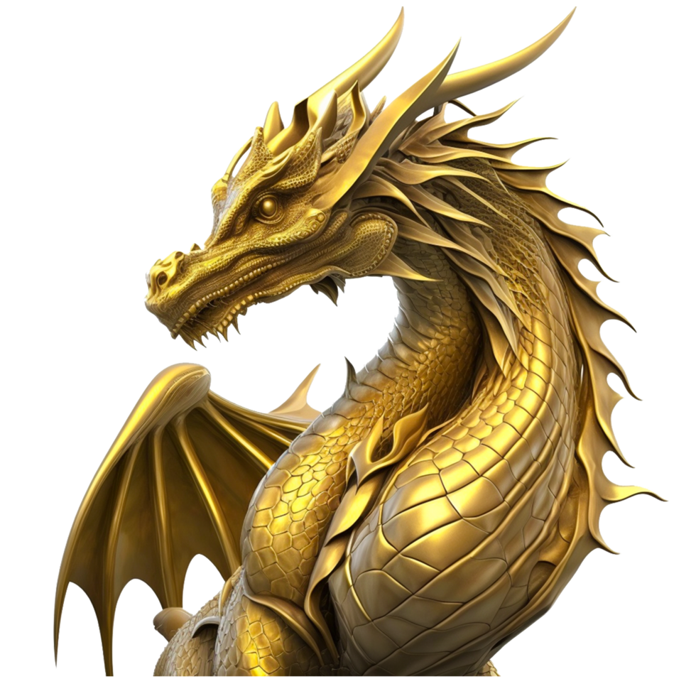 golden cartoon dragon free illustration png