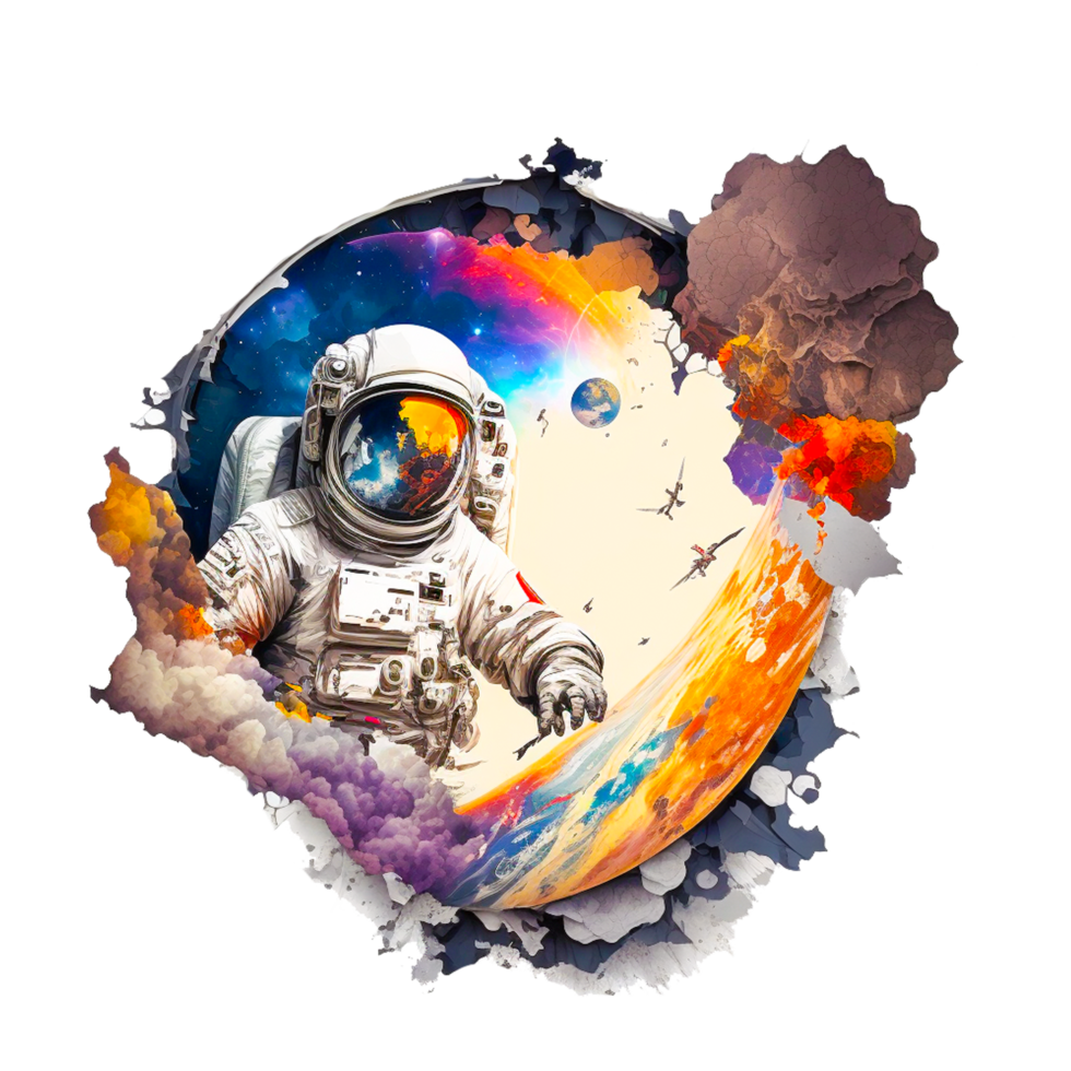 spazio astronauta png trasparente