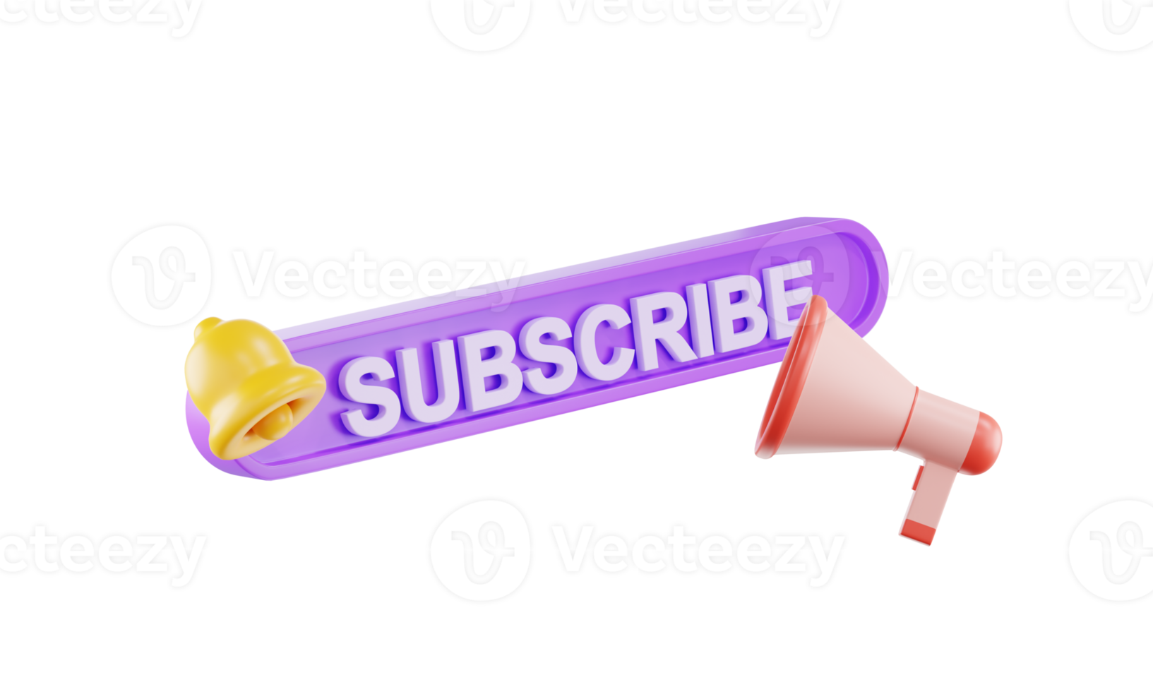 3d rendering Subscribe icon, subscribe to channel, blog. png